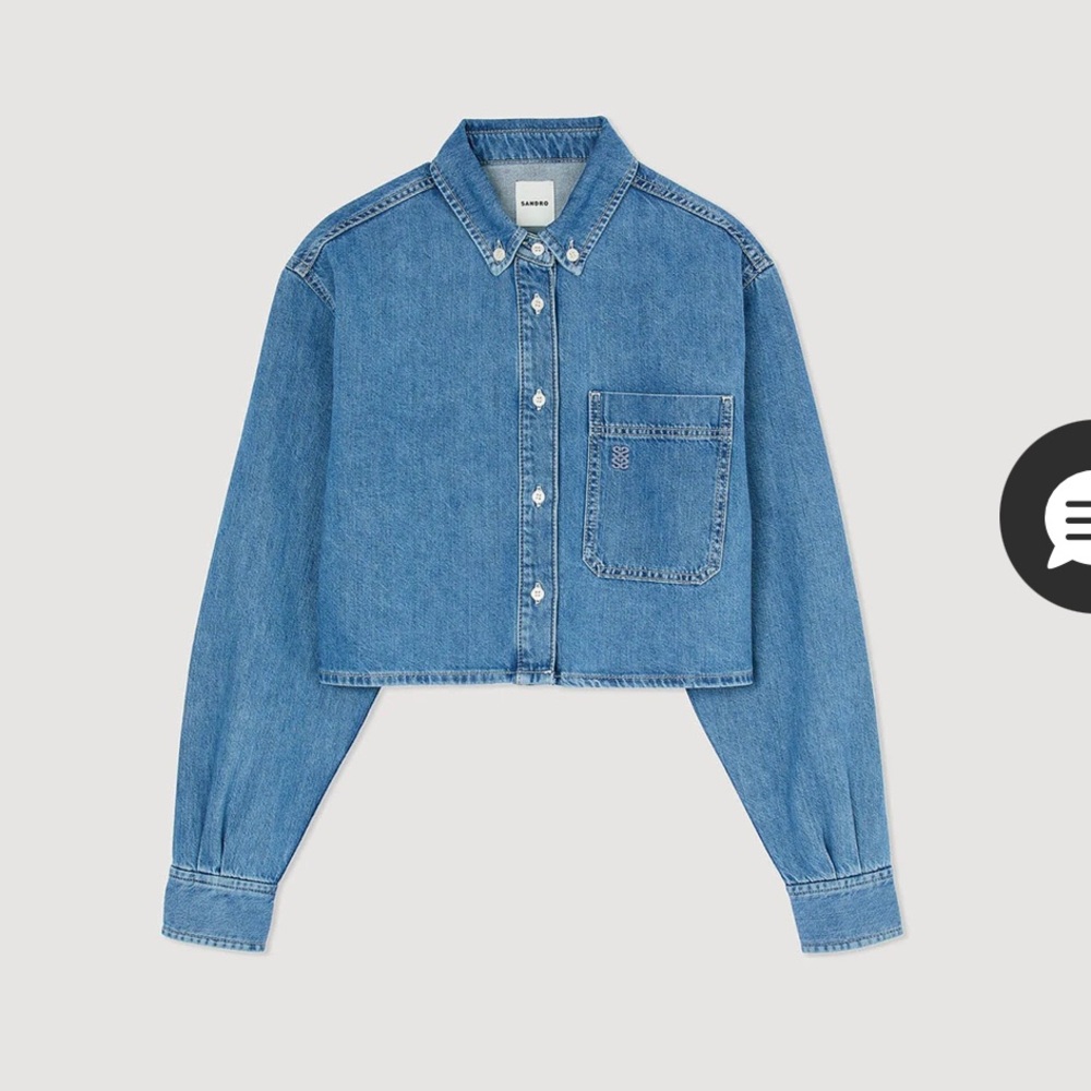 Sandro Blue Denim Shirt